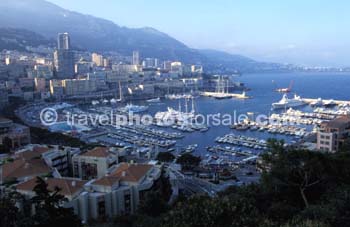 VIEW OF MONACO HARBOUR